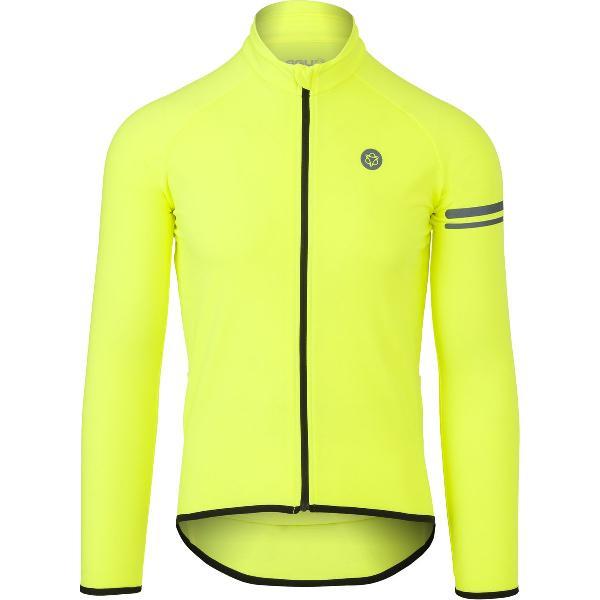 AGU Thermo Fietsshirt Lange Mouwen Essential Heren - Geel - M