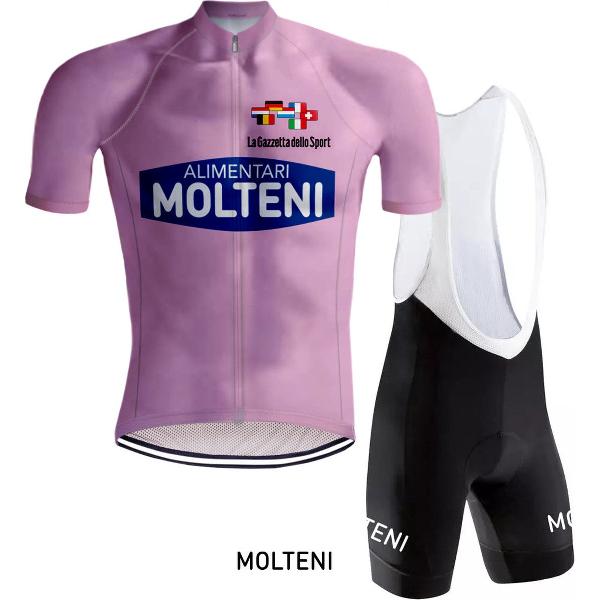 Retro Wielertenue Molteni Giro d'Italia Roze - REDTED - XL