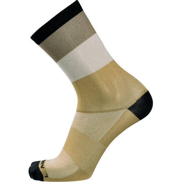Nalini Unisex Fietssokken zomer - wielrensokken Groen Zwart - ADVENTURE SOCKS Khaki green/Black - 41-43