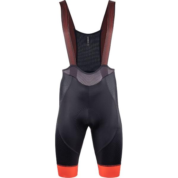 Nalini Heren Fietsbroek kort met bretels - Koersbroek - wielrenbroek Zwart Rood - COLOR BIB SHORT Black/Red - XXXL