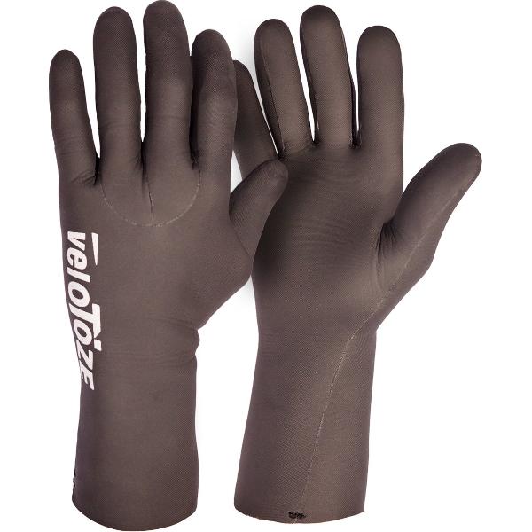 veloToze Waterproof Cycling Glove - Black - Medium - Handschoenen