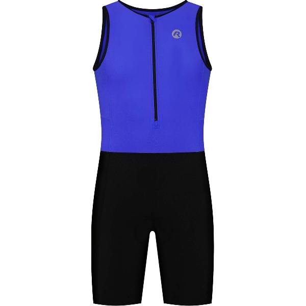 Rogelli Florida Trisuit Mouwloos - Triatlon Pak - Kids - Blauw, Zwart - Maat 128/140