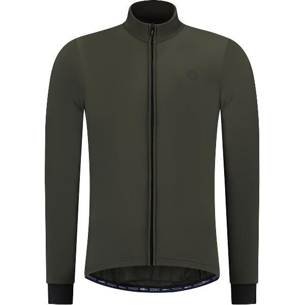 Rogelli Signature Fietsshirt Heren - Wielershirt met Lange Mouwen - Groen - Maat XL