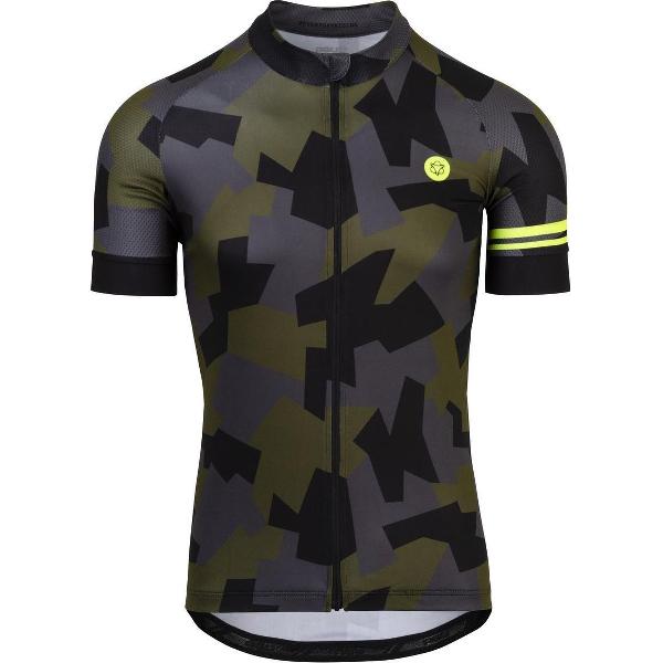 AGU Camo Tile Fietsshirt Heren Trend - Zwart - M