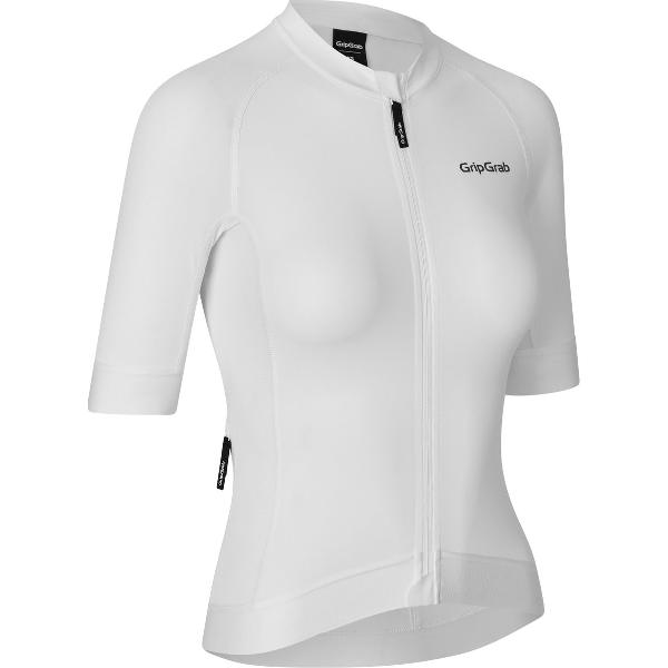 GripGrab - W's PACR Fietsshirt Korte Mouwen voor Dames Zomer Wielrenshirt Cycling Jersey - Wit - Vrouwen - Maat L