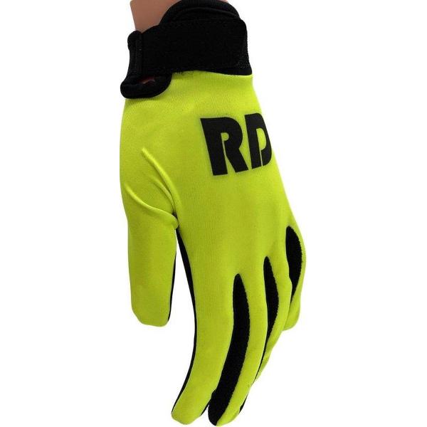 RD Sportswear Development Line gloves Fluor Geel BMX MOTO MTB handschoenen maat 9 Adult Large