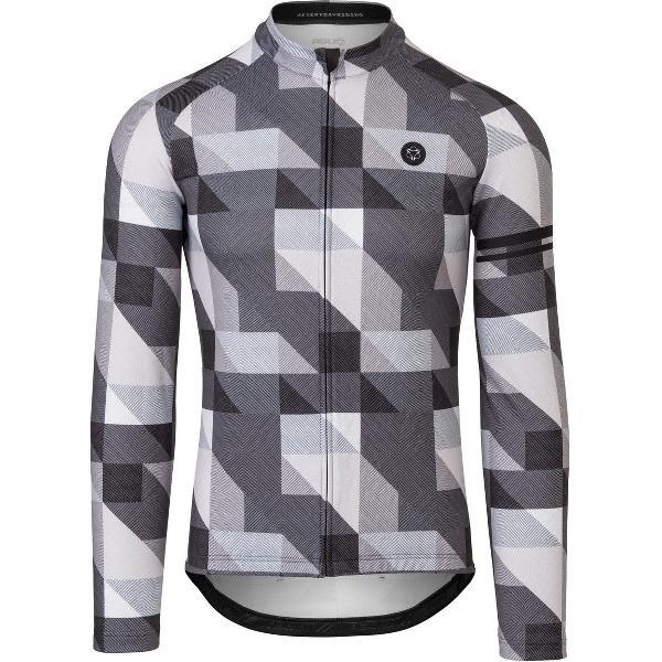 AGU Triangle Stripe Fietsshirt Lange Mouwen Essential Heren - Black - XL
