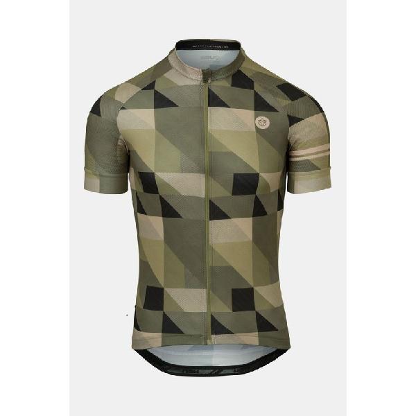 AGU Triangle Stripe Jersey Ss T-Shirt Groen