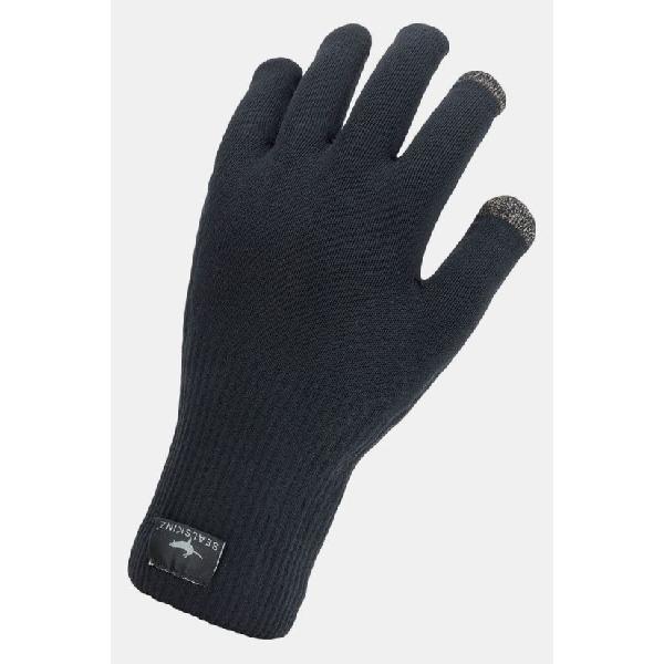 Sealskinz Waterproof All Weather Ultra Grip Knitted Fietshandschoen Zwart